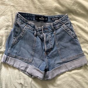 Hollister high waisted jean shorts